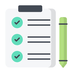 Obraz premium To Do List Flat Icon