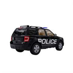 black police car