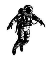 Astronaut isolated on white	
