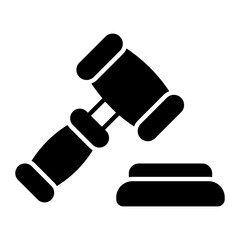 Law Glyph Icon