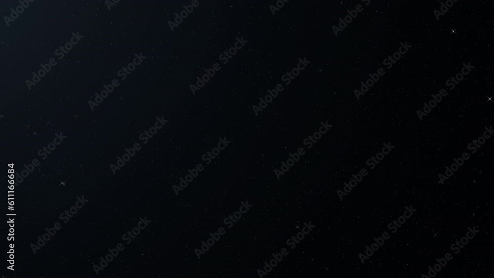 Wall mural through space, starfield. blinking stars. seamless loop abstract particles background.