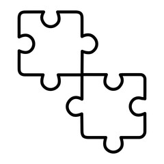 Puzzle Outline Icon