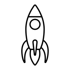 Rocket Outline Icon