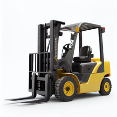 Forklift used to lift and move materials over short distances Generative AI