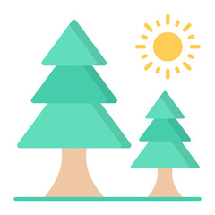 Forest Flat Icon