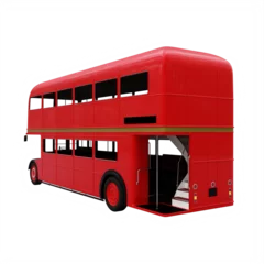 Rolgordijnen Dobble decker Bus © onay