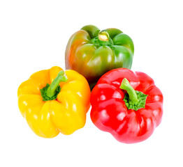   fresh sweet pepper isolated on  transparent png