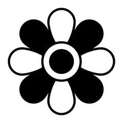 Flower Glyph Icon