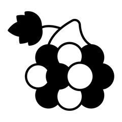 Grapes Glyph Icon