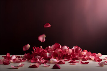 Red rose petals - AI Technology