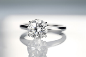 Five carat diamond ring - Generative with AI Technology