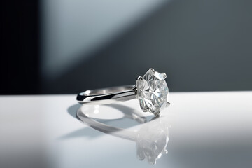 Five carat diamond ring - Generative with AI Technology