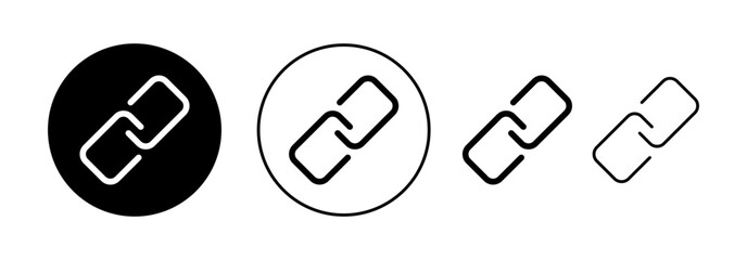 Link icon vector for web and mobile app. Hyperlink chain sign and symbol