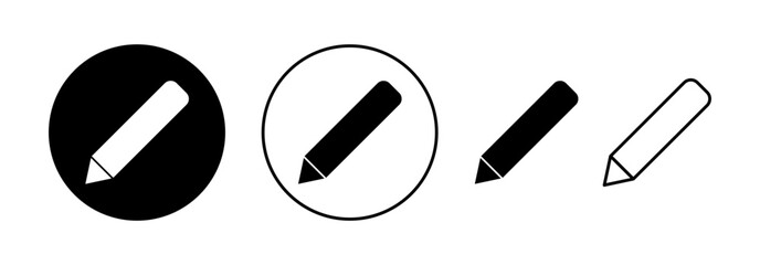 Pencil icon vector for web and mobile app. pen sign and symbol. edit icon vector