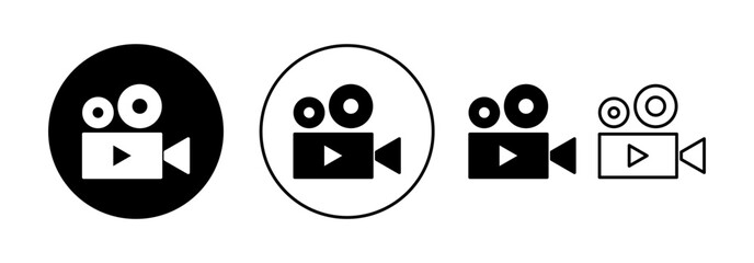 Video icon vector for web and mobile app. video camera sign and symbol. movie sign. cinema