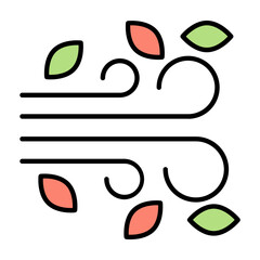 Air Line Color Icon