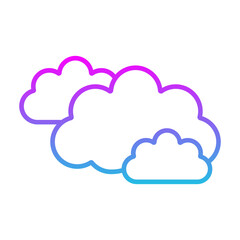 Obraz premium Clouds Icon
