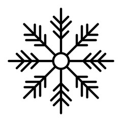 Snowflake Thin Line Icon