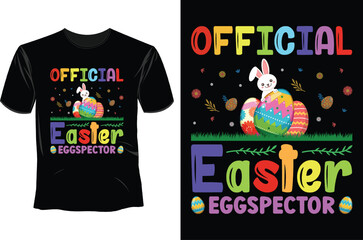 Official Easter eggspector, Easter T Shirt Design