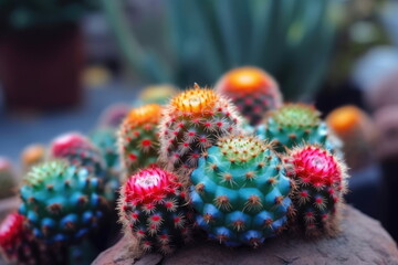 cactus with nature background, close up