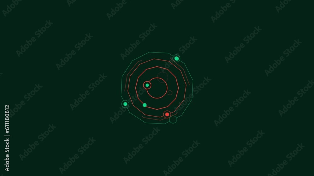 Poster hud element for sci-fi interface on the alpha channel.