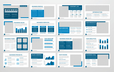 Fototapeta na wymiar business presentation template with modern concept