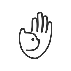 Fototapeta premium cat pet logo template. Icon Illustration Brand Identity. Isolated and flat illustration. Vector graphic
