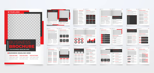 business brochure template with modern concept	