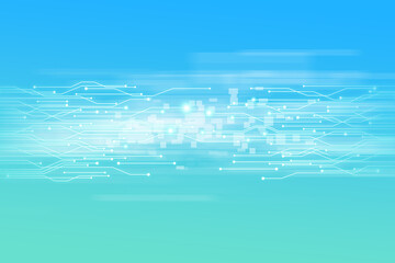 半導体イメージ ブルーグラデーション