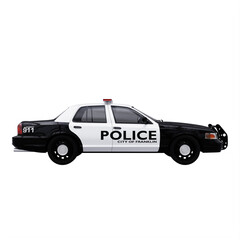 police car isolated © onay