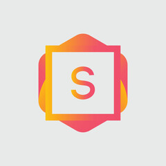 S logo Colorful Vector Design. Icon Concept. Abstract modern