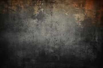 Obraz na płótnie Canvas Dark grunge background with scratches created with Generative AI technology