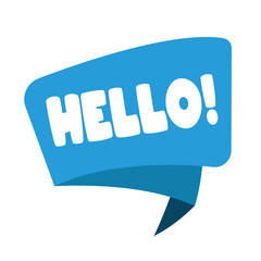 hello text pop up symbol vector design © Wisnu Bayu Aji