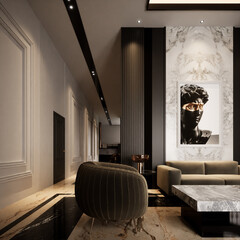 3D Rendering Guset Room Design