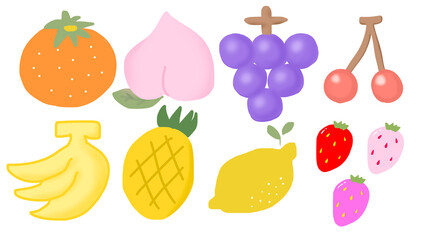 フルーツのイラストセット