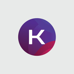 K logo Colorful Vector Design. Icon Concept. Abstract modern