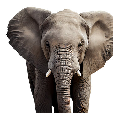 Close up of an elephant Ai generated image