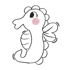 cute sea ​​horse sea
