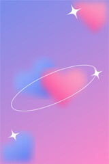 illustration of an background gradient with love