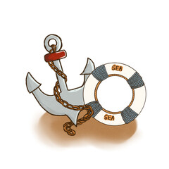 anchor with rubber ring