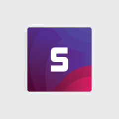 S logo Colorful Vector Design. Icon Concept. Abstract modern
