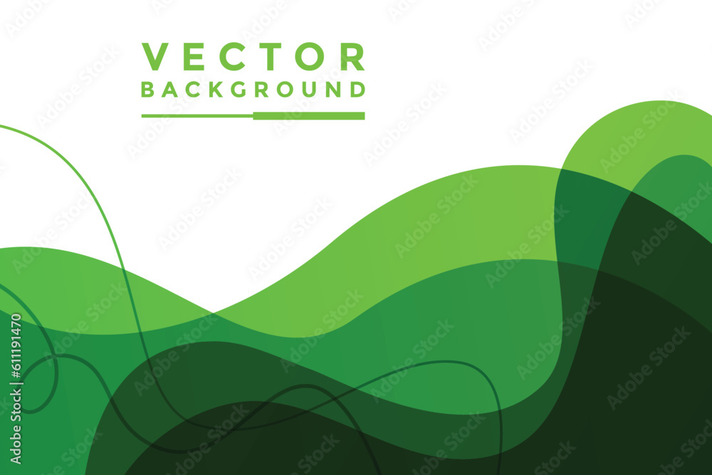 Poster green background vector illustration lighting effect graphic for text and message board design infog