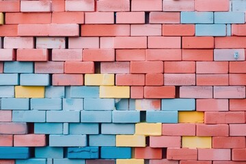 colorful wall construction. Generative AI