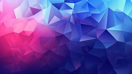 0636. Blue and Purple Gradient Polygon Background. Generative AI