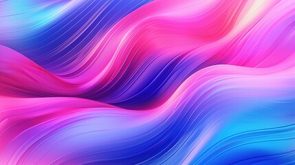 Obraz premium 0648. Blue Purple and Pink Digital Waves Background. Generative AI