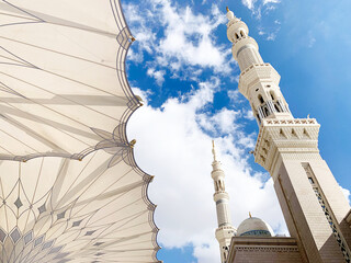 Nabawi Mosque Tower and Umbrella