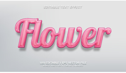 Fototapeta premium flower text effect
