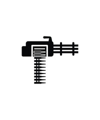 machine gun icon, vector best flat icon.