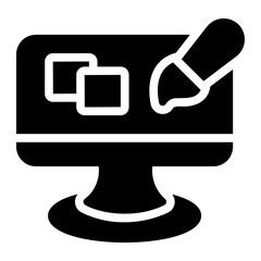 content designer Solid icon