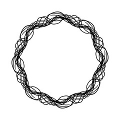 Vintage frame.Calligraphic design elements . Decorative swirls or scrolls.